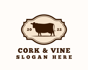 Cow Ranch Steakhouse logo design