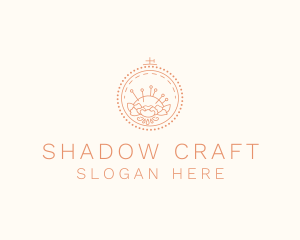 Flower Stitching  Craft logo design