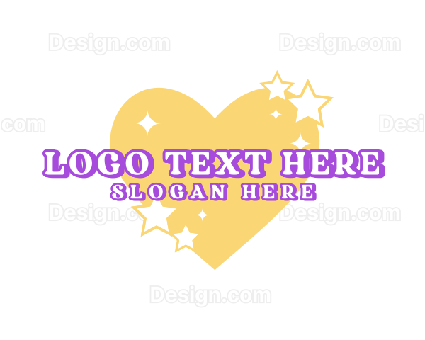 Cute Heart Star Boutique Logo