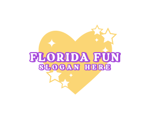 Cute Heart Star Boutique logo design