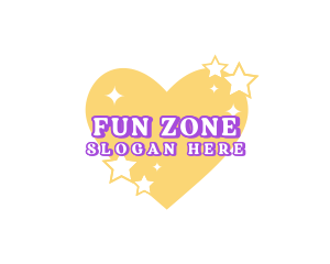 Cute Heart Star Boutique logo design