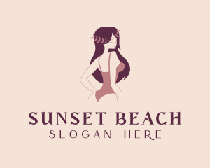 Woman Bikini Model logo design