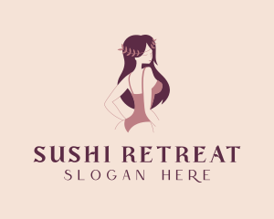 Woman Bikini Model logo design