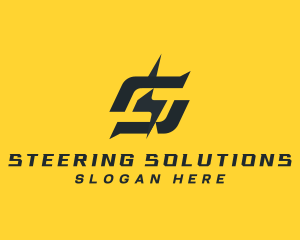 Lightning Energy Letter S logo design