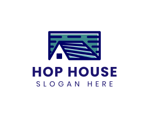 House Roofing Property logo design