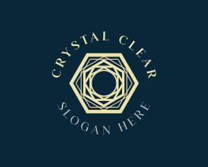 Hexagon Crystal Jewelry Boutique logo design