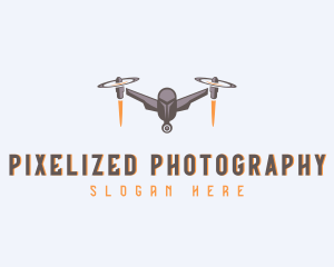 Rocket Delivery Drone logo design