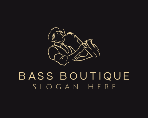 Musician Saxophone Instrument logo