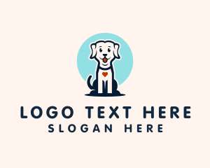 Cute Canine Dog logo