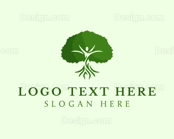 Natural Human Tree Logo