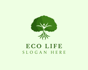 Natural Human Tree logo design