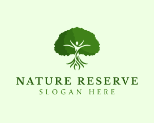 Natural Human Tree logo design