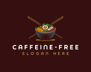 Bibimbap Food Bowl logo design