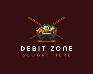 Bibimbap Food Bowl logo design