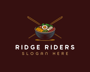 Bibimbap Food Bowl logo design