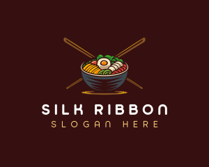 Bibimbap Food Bowl logo design