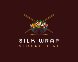 Bibimbap Food Bowl logo design