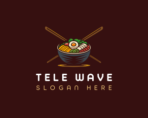 Bibimbap Food Bowl logo design