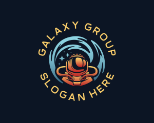 Cosmic Galaxy Astronaut logo