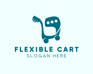 Shopping Cart Message  logo design