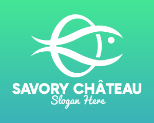 Minimalist Fish Salmon logo design