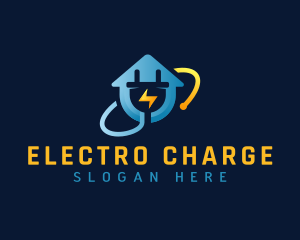 Electric House Plug logo design