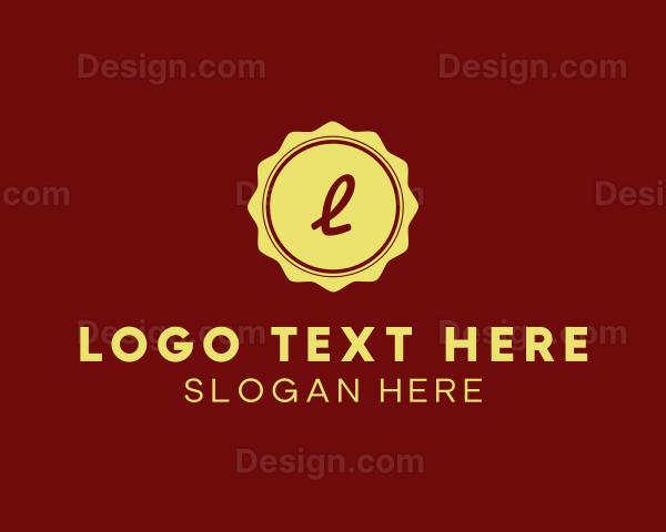 Elegant Stamp Badge Logo