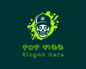 Skull Cap Graffiti logo design