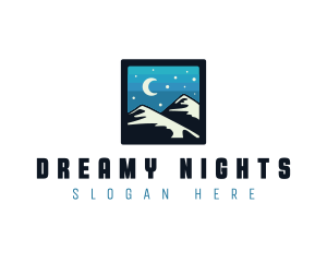 Mountain Night Hike logo design