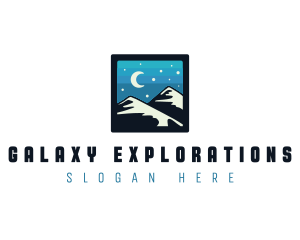 Mountain Night Hike logo design