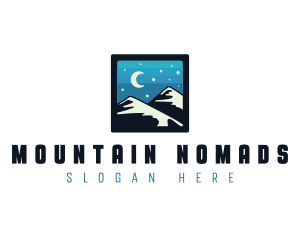 Mountain Night Hike logo design