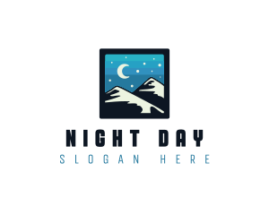 Mountain Night Hike logo design