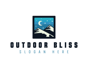 Mountain Night Hike logo design