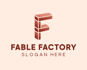 Industry Brick Letter F logo design