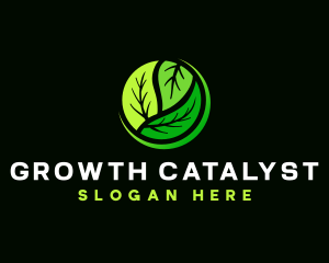 Leaf Lawn Horticulture logo design