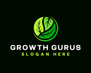 Leaf Lawn Horticulture logo design