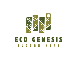 Tree Nature Eco logo design