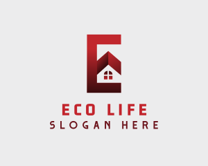 Home Architect Letter E logo design