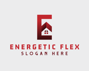 Home Architect Letter E logo design