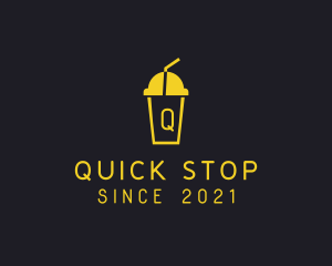 Slushy Drinking Cup  logo design