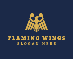 Gold Eagle Aviation logo design