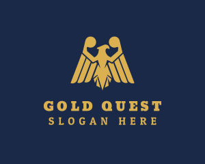 Gold Eagle Aviation logo design