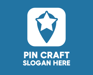 Star Location Pin logo design