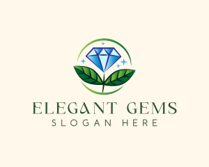 Jewelry Flower Gem logo design