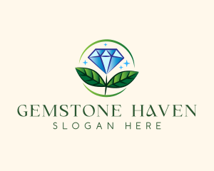 Jewelry Flower Gem logo