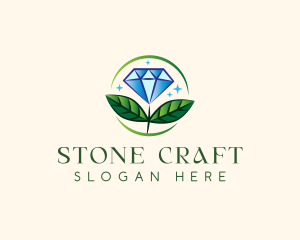 Jewelry Flower Gem logo design