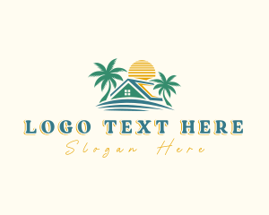 Palm Tree Roof Island logo