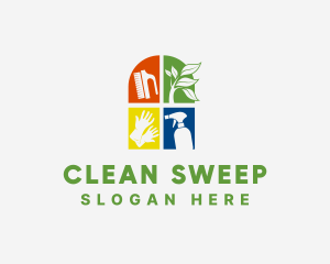 Sanitary Home Housekeeping logo design