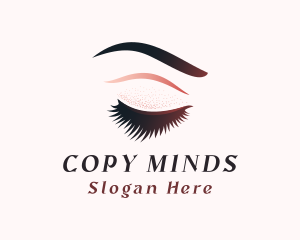 Glitter Eyelash Makeup Logo