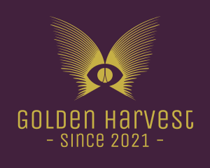 Golden Eye Wings logo design